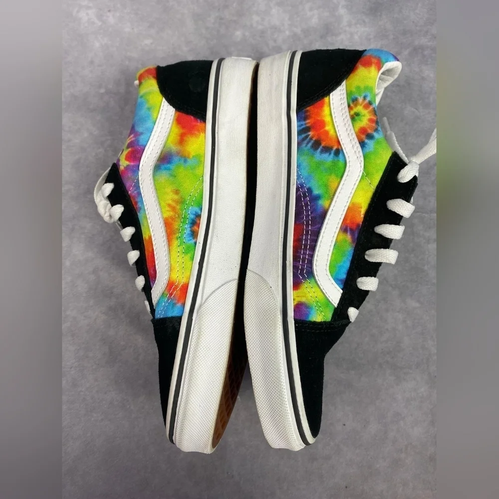 Vans Kids Old‎ Skool Rainbow Tie Dye Juniors Size 6